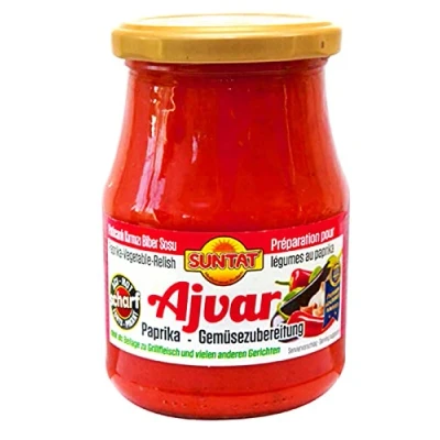Abbildung von SUNTAT Ajvar scharf Paprika Gemüsezubereitung 340g