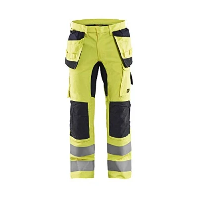 Abbildung von Blaklader 158715123389D120 Multinorm Inhärent Arbeitshose mit Stretch, High Vis Gelb/Marine, Größe D120