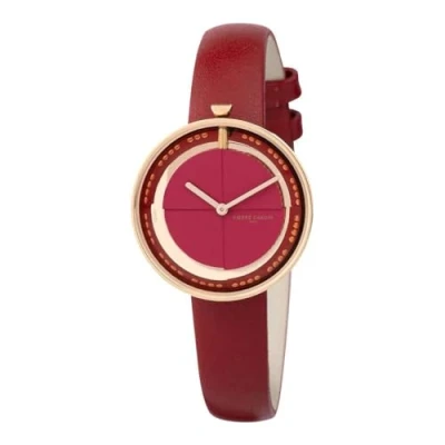 Abbildung von CMA.0007 PIERRE CARDIN Damenuhr, Rot, Armband