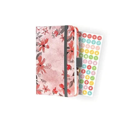 Abbildung von SIGEL J4336 Wochenkalender Jolie 2024, Loose Florals Lilac, ca. A6, Hardcover, Gummiband, Stiftschlaufe, Einstecktasche, 174 Seiten, aus nachhaltigem Papier, Terminplaner