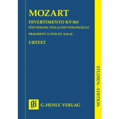 Abbildung von Divertimento Es Dur KV 563. Violine, Viola, Violoncello; Studien Edition: Besetzung: Streichduos und trios (Studien Editionen: Studienpartituren)