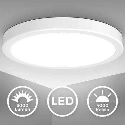 Abbildung von B.K.Licht Deckenleuchte BKL1538, LED fest integriert, 4000K Neutralweiß