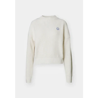 Abbildung von HUGO Slogery Strickpullover, Damen, Größe: XS, Open white