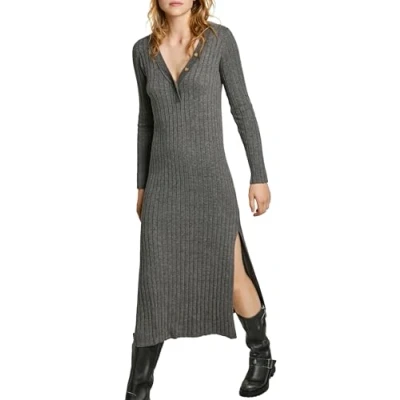 Abbildung von Pepe Jeans Izabel Dress Maxikleid, Damen, Größe: XL, Dark grey