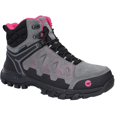 Abbildung von HI TEC Vlite Explorer WP Womens Hikingschuh, Damen, Größe: 36, Grey/fuchsia Schuhe