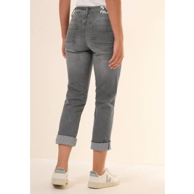 Abbildung von Cecil Straight LEG Jeans Leg, Damen, Größe: 28x28, Grau