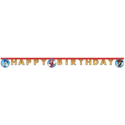 Abbildung von Sonic Happy Birthday Buchstabengirlande 2mtr pro Einheit