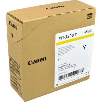 Abbildung von Canon PFI 3300y 6436C001 3300 Y Original Tintenpatrone gelb 330 ml