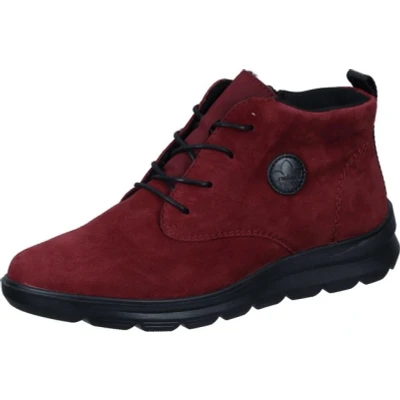 Abbildung von Rieker Schnürstiefelette, Damen, Größe: 43, Rot Schuhe