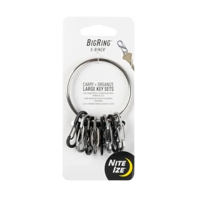 Abbildung von Nite Ize Bigring Stahl 8 S Biner 0.5, Schwarz/Silber, NI BRG M1 R3