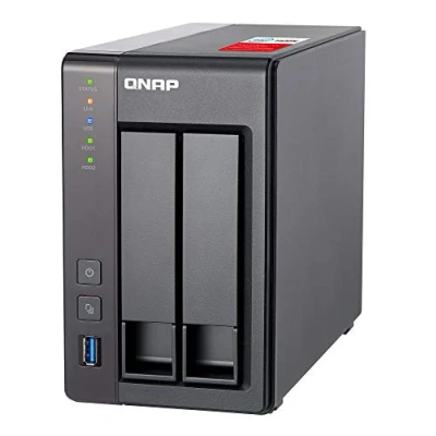 Abbildung von QNAP TS 251+ 2G 2 Bay Desktop High performance NAS Enclosure GB RAM, Intel Celeron 2.0 GHz Quad Core Processor, Black