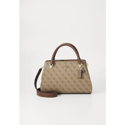 Abbildung von GUESS Noelle Girlfriend Satchel Latte Logo/Brown