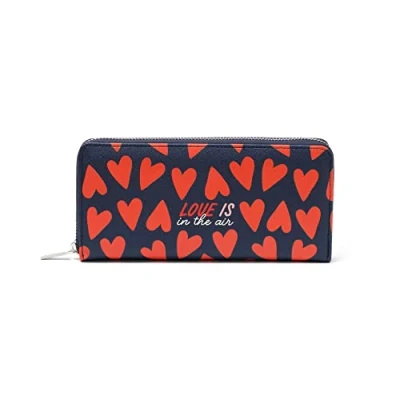 Abbildung von LEGAMI Damen was für eine Brieftasche Geldbörse What a Wallet, 20x10 cm, Herzmotiv, mit 3 Fächern, 12 Kartenfächern, 2 größeren Geldscheinfächern und einem Münzgeldbörse Reißverschluss, Herz