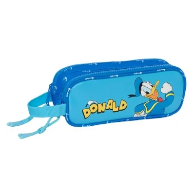 Abbildung von Safta Donald Kindermäppchen, Doppelmäppchen für Kinder, ideal Kinder im Schulalter, bequem und vielseitig, Qualität Widerstandsfähigkeit, 21 x 6 8 cm, blau, Estándar, Lässig