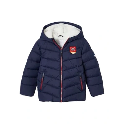 Abbildung von Vertbaudet Jungen Skijacke mit Fleecefutter und Recycling Polyester Marine 128