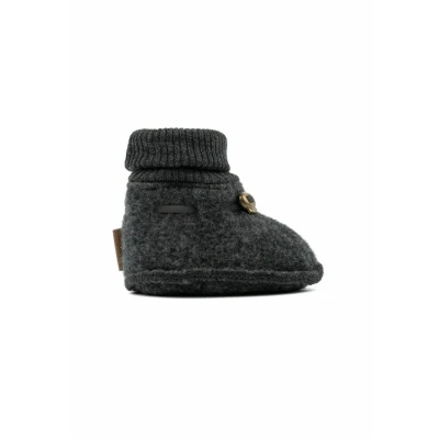 Abbildung von mikk line Hausschuh für Kinder, Größe: 86/92, Anthracite melange Schuhe