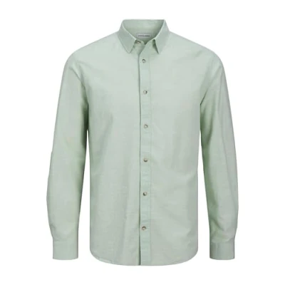 Abbildung von Jack &amp; Jones Comfort FIT Hemd, Herren, Größe: Large, Iceberg green