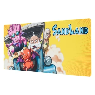 Abbildung von Grupo Erik XXL Mauspad Sandland Schreibtischunterlage, 80 x 35 cm, rutschfeste Gummiunterseite, Gaming Mauspad, Tastatur Geschenke, Gamer Geschenke