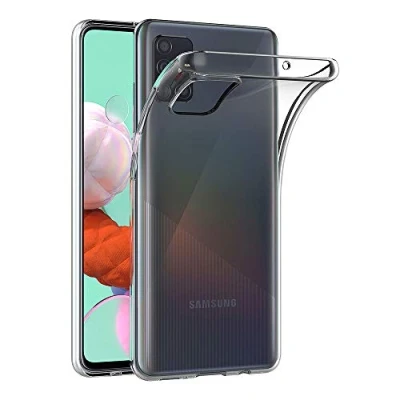 Abbildung von AICEK Hülle Compatible für Samsung Galaxy A51 Transparent Silikon Schutzhülle Case Clear Durchsichtige TPU Bumper Handyhülle (6,5 Zoll)