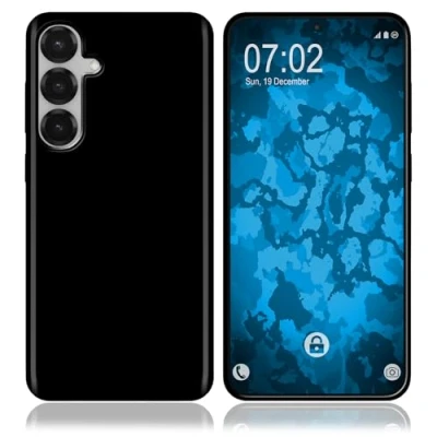 Abbildung von PhoneNatic Case kompatibel mit Galaxy S25 Ultra Silikon Hülle schwarz Cover