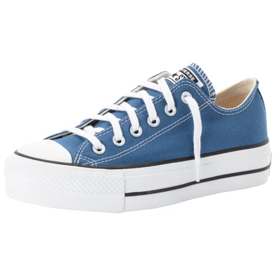 Abbildung von Converse Chuck Taylor ALL STAR LIFT Platform Sneaker low, Damen, Größe: 36, Armor blue/white/black Textil