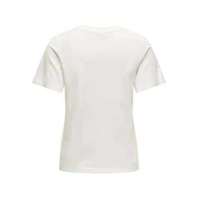 Abbildung von JdY Einfarbiges Stretch T Shirt 2 er Pack Basic Rundhals Top Baumwolle Oberteil Set VMPAULA