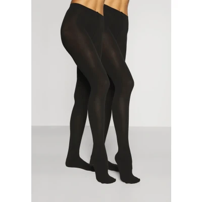 Abbildung von camano Women Thermo Light Tights 2 PACK Strumpfhose, Damen, Größe: 38/40, Black