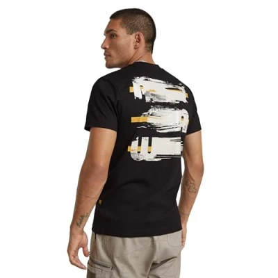 Abbildung von G Star Painted BACK Graphic Tshirt print, Herren, Größe: Small, Dk black