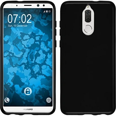Abbildung von PhoneNatic Case kompatibel mit Huawei Mate 10 Lite schwarz Silikon Hülle transparent Cover