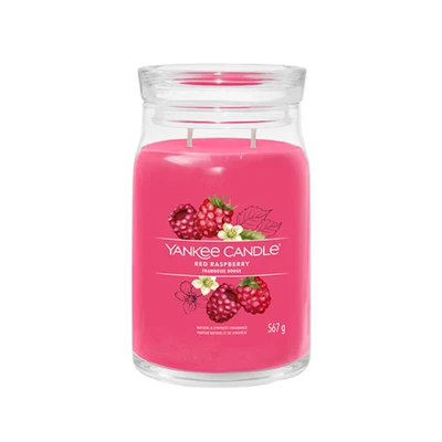 Abbildung von Yankee Candle Signature Large JAR Red Raspberry Duftkerze, Größe: 569 g,