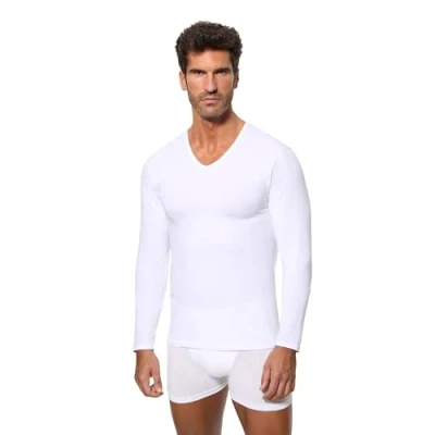 Abbildung von Abanderado Herren Regulactive Langarmshirt, weiß, L