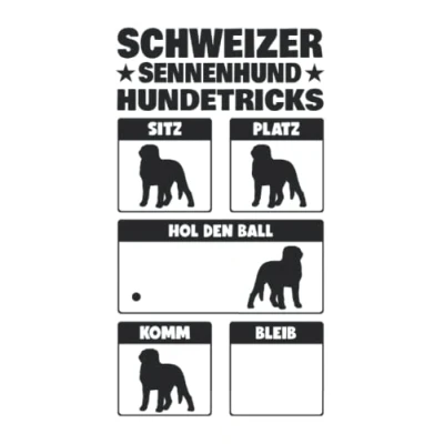 Abbildung von Schweizer Sennenhund Notizbuch: Großer Hundetricks / 6x9 Zoll 120 linierte Seiten
