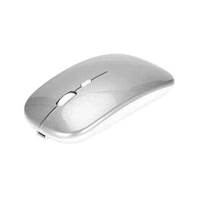 Abbildung von Bewinner 2.4G Kabellose Maus mit USB Empfänger, Tragbare Ergonomische Wiederaufladbare Lautlose für PC/Tablet/Laptop 800, 1200, 1600 DPI Einstellbar(Silber)
