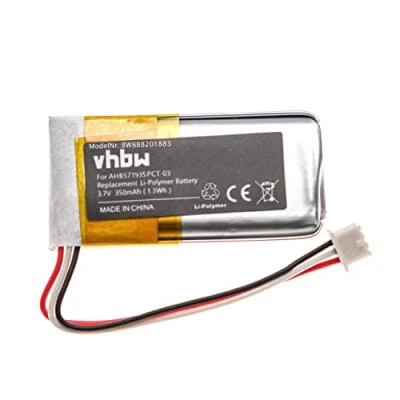 Abbildung von vhbw Akku kompatibel mit Sennheiser Flex RS 2000, 5000 Stereoverstärker, HiFi Verstärker (350mAh, 3,7V, Li Polymer)