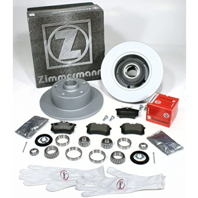 Abbildung von Autoparts Online Set 60008557 Zimmermann Bremsscheiben 245 mm Coat Z/Bremsen mit fertig montierten ABS Sensorringen + Bremsbeläge Radlager für hinten/für die Hinterachse