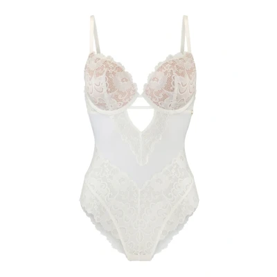 Abbildung von JETTE Body, aus floraler Spitze mit Push up Effekt, sexy Dessous, Reizwäsche