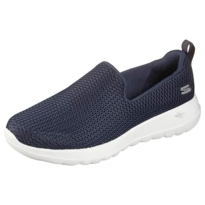 Abbildung von Skechers Damen Go Walk Joy Sneaker, Navy Textile White Trim, 35.5 EU