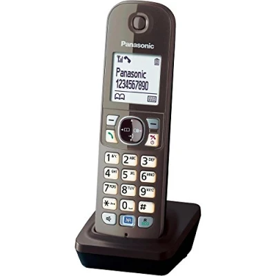 Abbildung von Panasonic KX TGA681EXA Mobilteil für TG68xx Serie inkl. Ladeschale Mocca braun