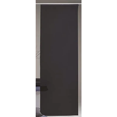 Abbildung von Flächenvorhang Desire Leinen Optik 60 x 245 cm (B H) in der Farbe: Schwarz, inkl. Beschwerungsstange/Paneelwagen Schiebevorhang