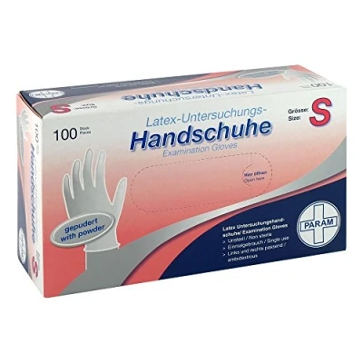 Abbildung von Handschuhe Einmal Latex gepudert S 100 St