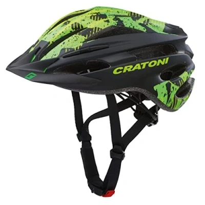 Abbildung von Cratoni Unisex Erwachsene Pacer Fahrradhelm, Schwarz/Lime Matt, XS S