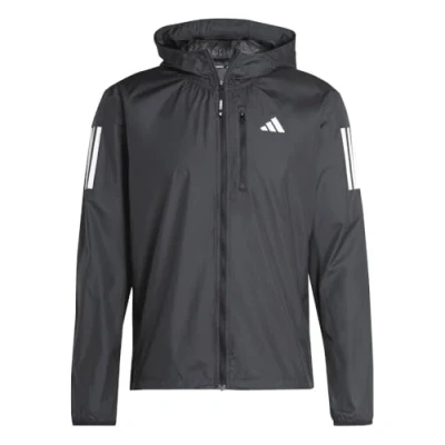 Abbildung von adidas Herren Own The Run Jacket Jacke, Black/White Pocket, S Tall
