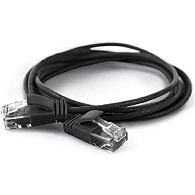 Abbildung von wantecWire Extra dünnes Patchkabel CAT.6 UTP, Länge 0.5 m, schwarz