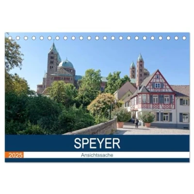 Abbildung von Speyer Ansichtssache (Tischkalender 2025 DIN A5 quer), CALVENDO Monatskalender
