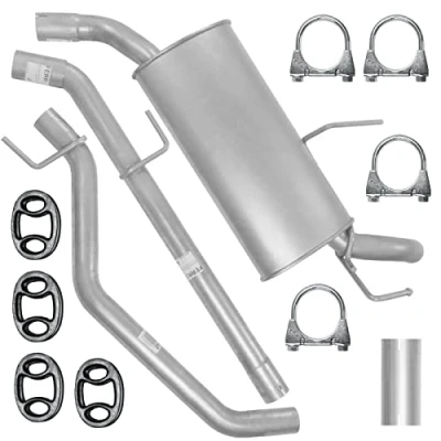 Abbildung von Schalldämpferset Abgasrohr Endschalldämpfer Auspuff Endtopf für Opel Vectra C Kombi Caravan Signum 1.9 CDTI