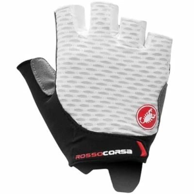 Abbildung von CASTELLI Women&#039;s Rosso Corsa 2 W Glove, Weiss SCHWARZ, M
