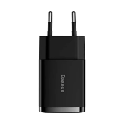 Abbildung von Chargeur+secteur+Baseus+Compact+2x+ports+USB A+10%2C5W+%28Noir%29