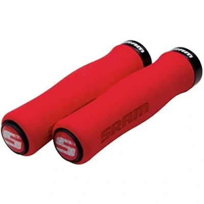 Abbildung von Sram MTB Unisex Erwachsene Griff Lockring Contour Softgriff, rot, 129mm