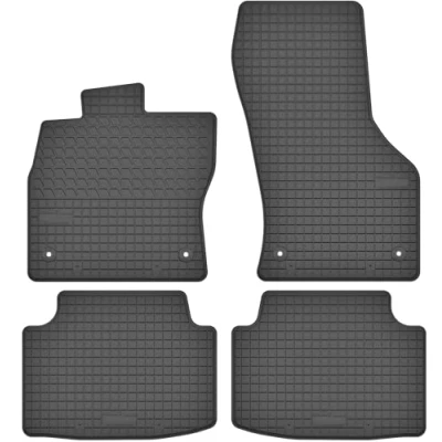 Abbildung von Gummimatten Gummi Fußmatten Satz für Skoda Octavia III (ab 12) / VW Volkswagen Passat B8 14) Tiguan II 15) Passgenau