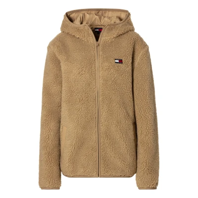 Abbildung von Tommy Jeans TJM Badge Fleecejacke, Herren, Größe: XXL, Relic tan